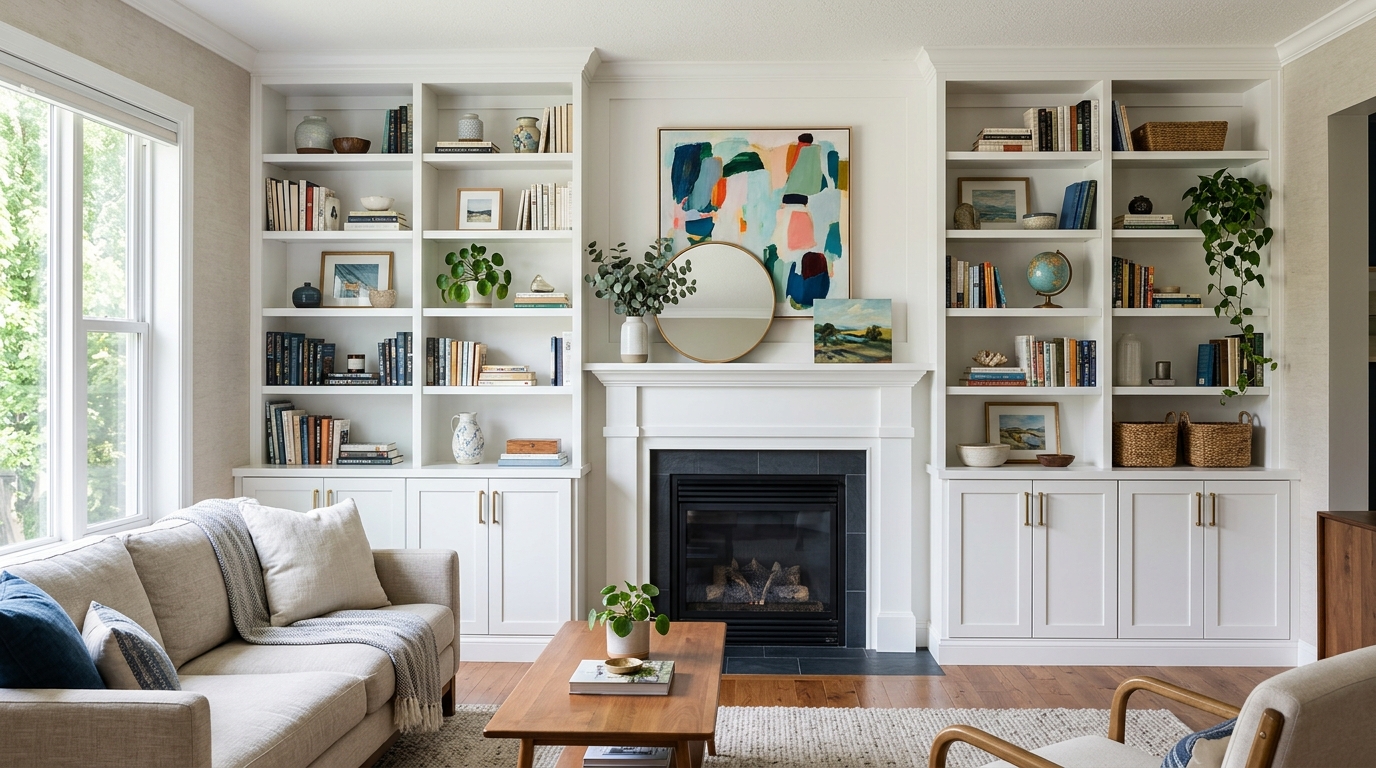 11 Living Room Built-In Shelves Ideas That Actually Look Good (and Not Boring)