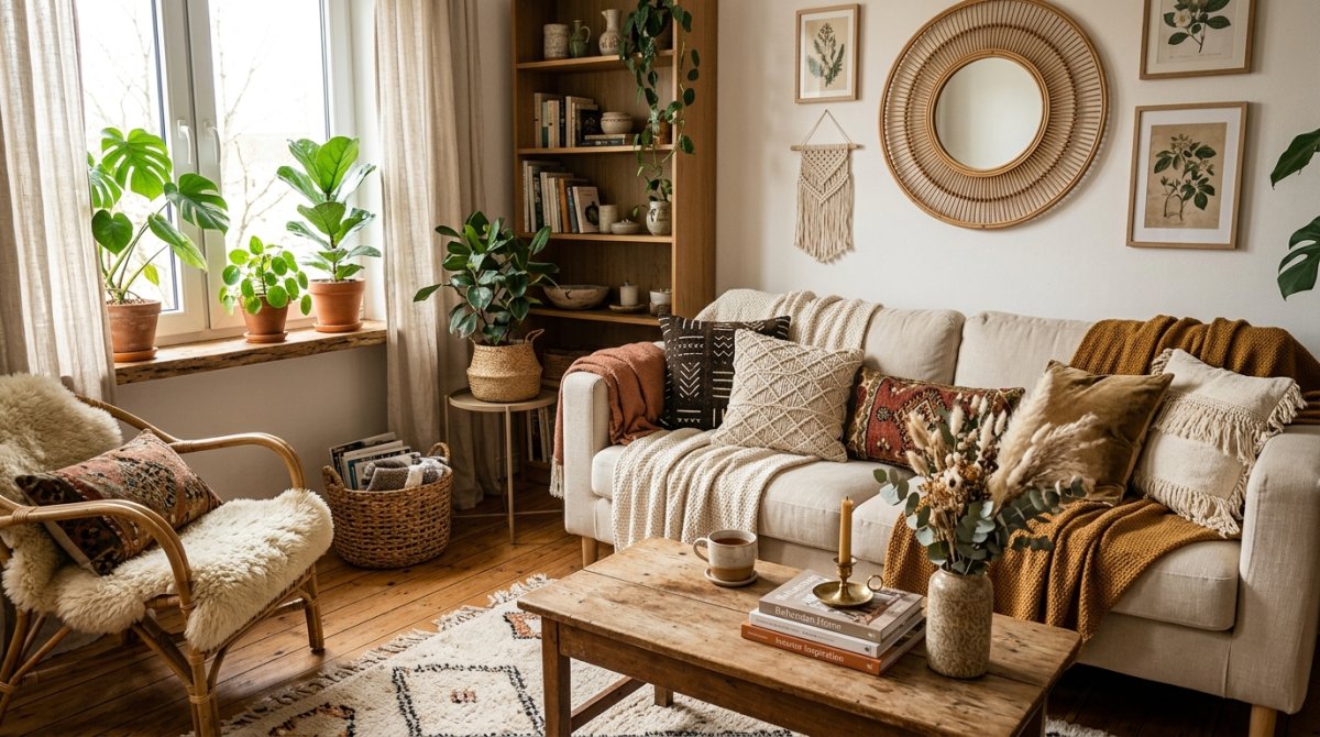 Boho Aesthetic Living Room Inspiration