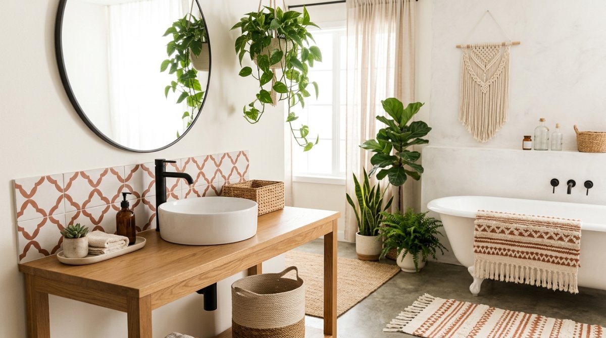 Boho Style Bathroom Inspiration