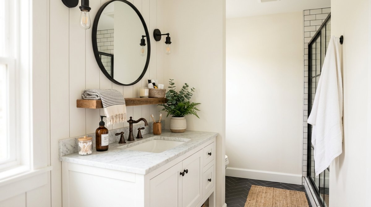 Modern Farmhouse Bathroom Decor