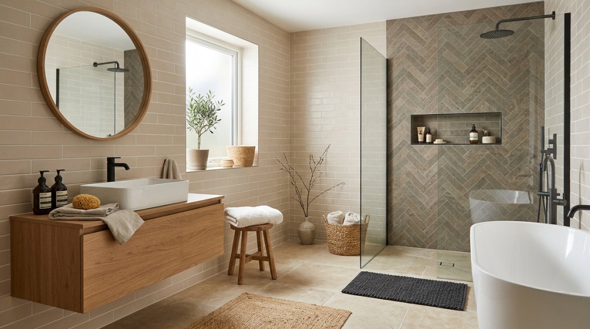 Neutral Color Palette Bathroom