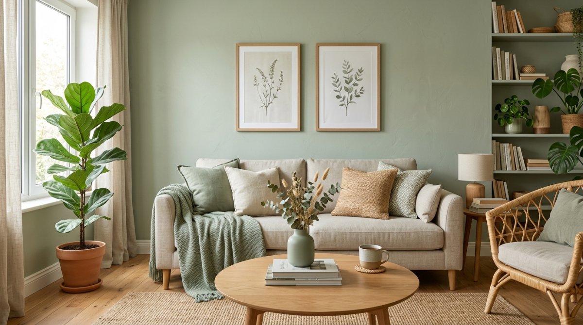 Sage Green Living Room Aesthetic
